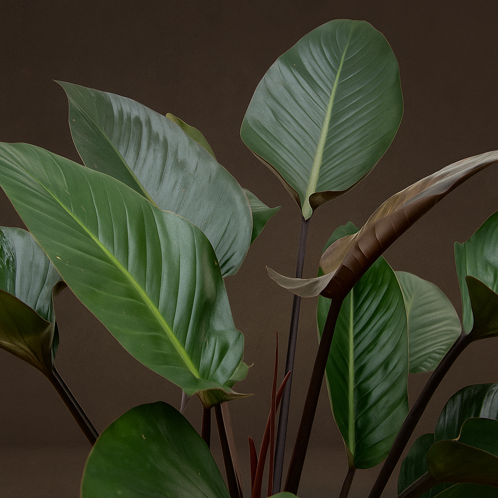 Premium Philodendron Congo Red - 80 cm - Ø27cm - Luna's Leaf Co.