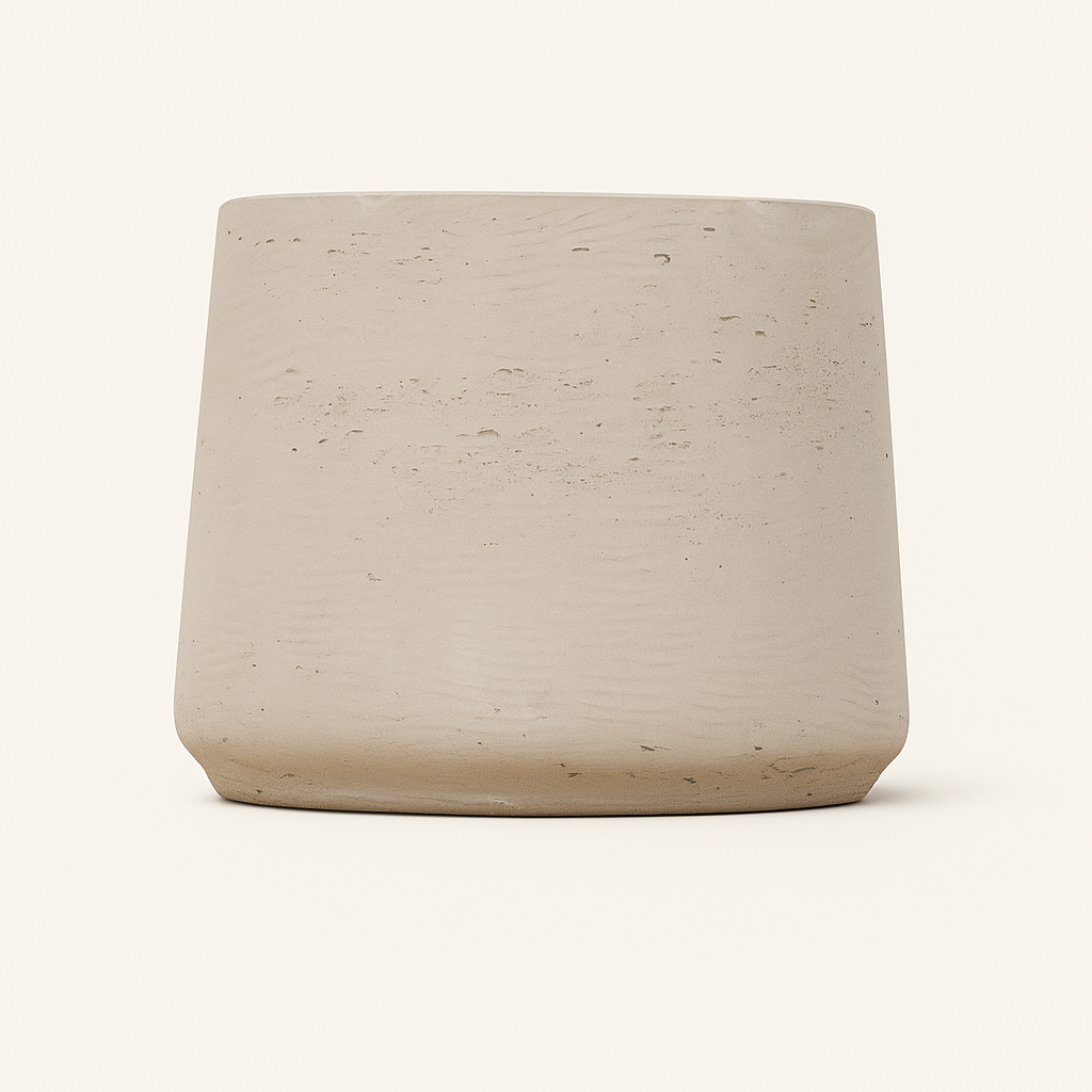 Topf beige gewaschen – L – Ø58 cm, Höhe 50 cm - Luna's Leaf Co.