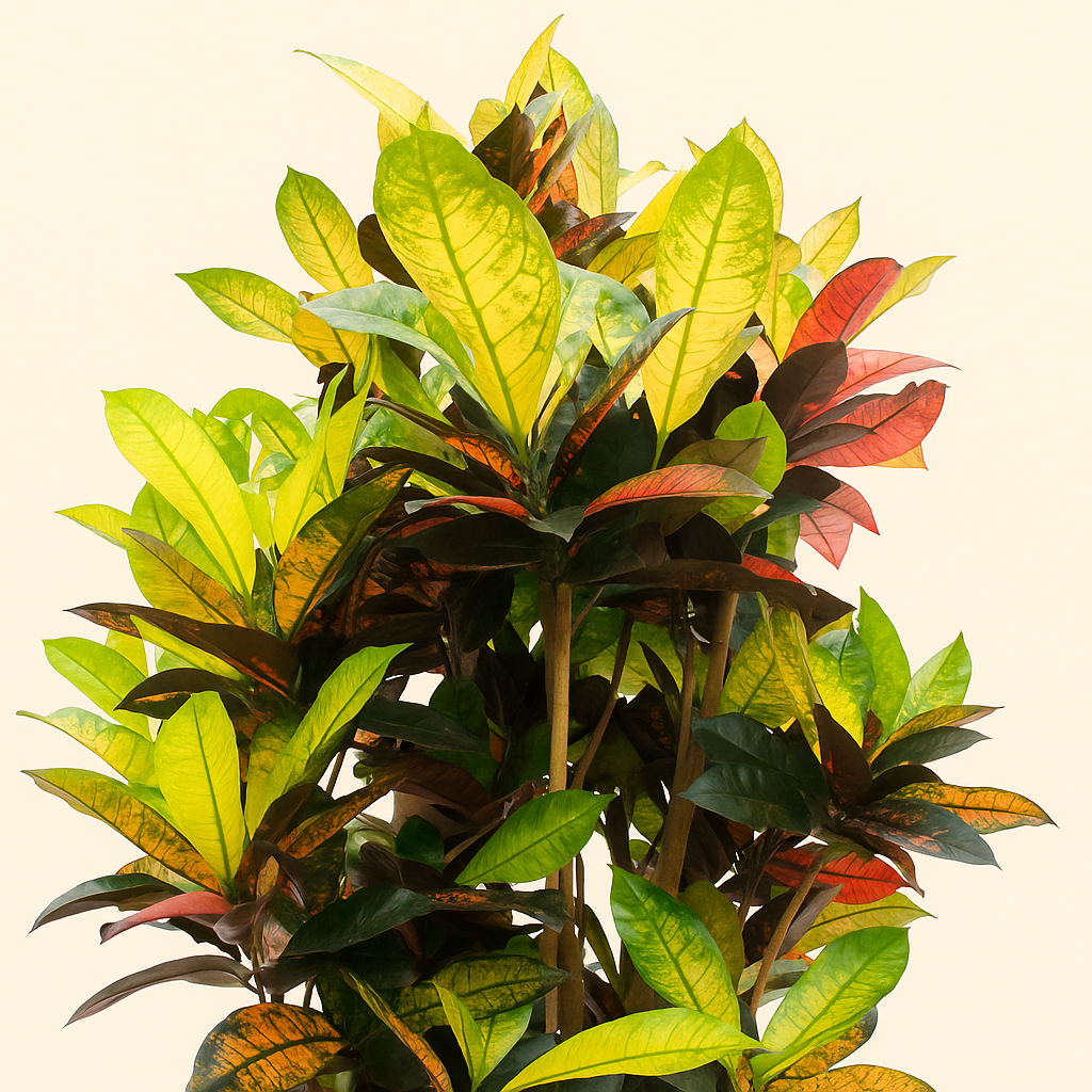 Croton Iceton – Codiaeum variegatum 'Iceton' - 190 cm - ø45 - Luna's Leaf Co.
