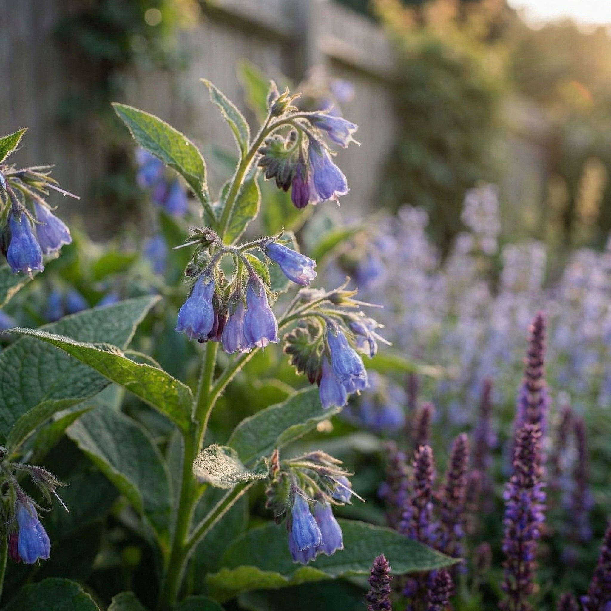 Staudenbeet Blaue Oase - Pflanzenpaket für Sonne bis Halbschatten - 36 Pflanzen - Größe L