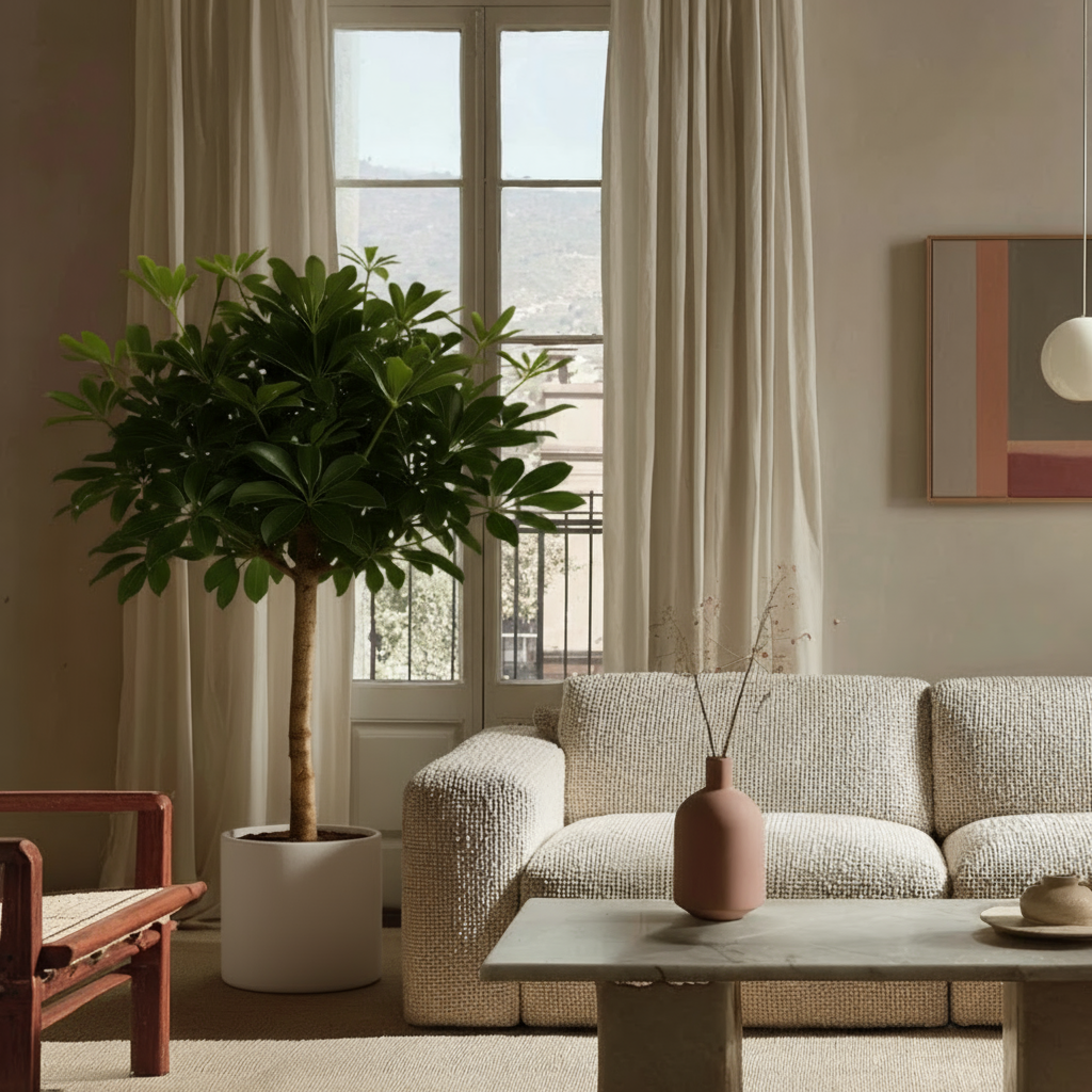 Schefflera auf Stamm – Schefflera arboricola - 170cm - ø35 - Luna's Leaf Co.