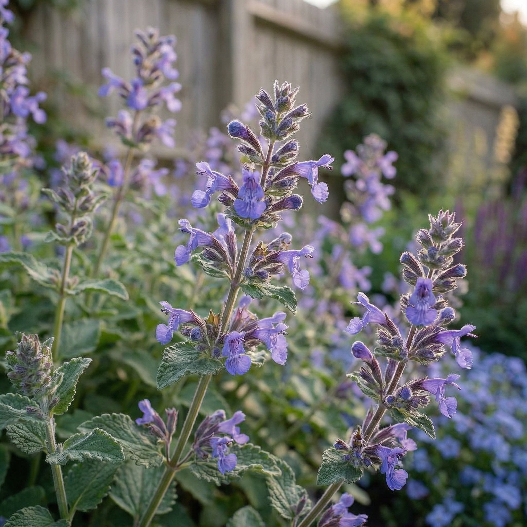 Staudenbeet Blaue Oase - Pflanzenpaket für Sonne bis Halbschatten - 36 Pflanzen - Größe L