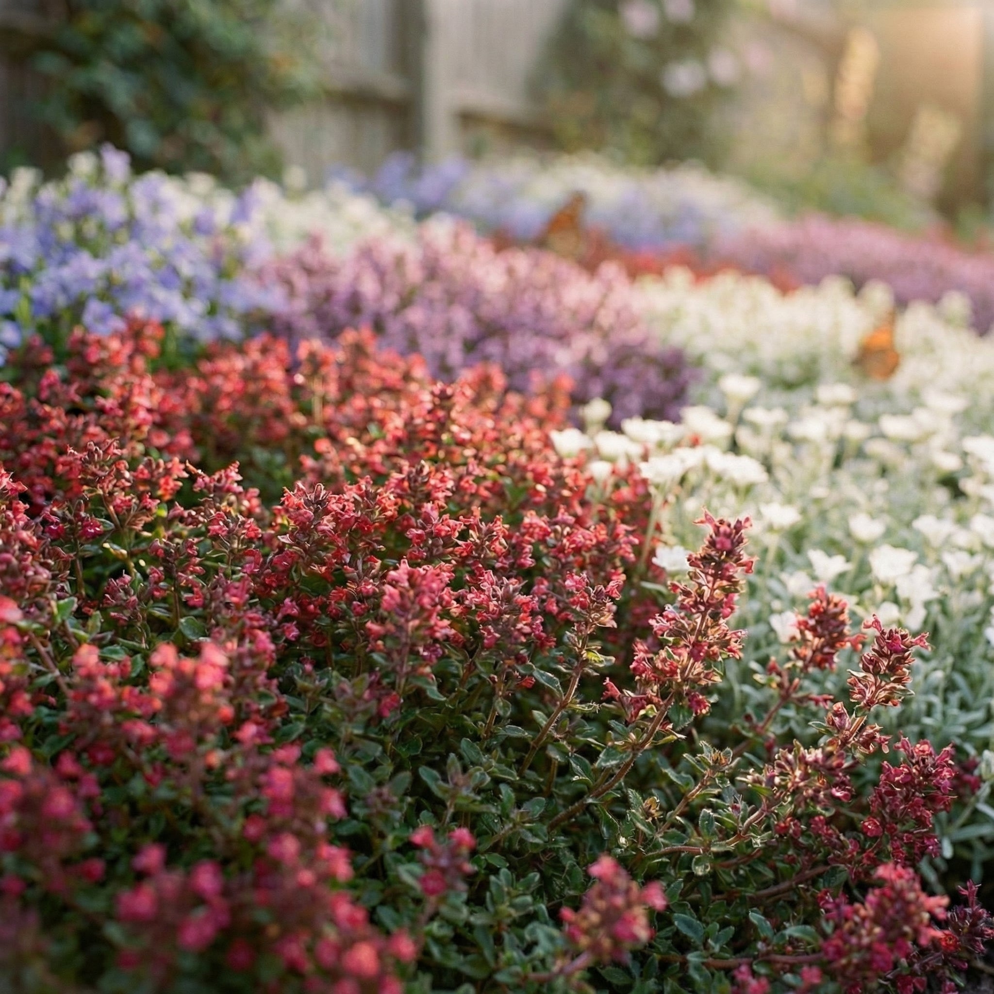 Staudenbeet Steingarten-Teppich - Pflanzenpaket für Sonne - 36 Pflanzen - Größe L