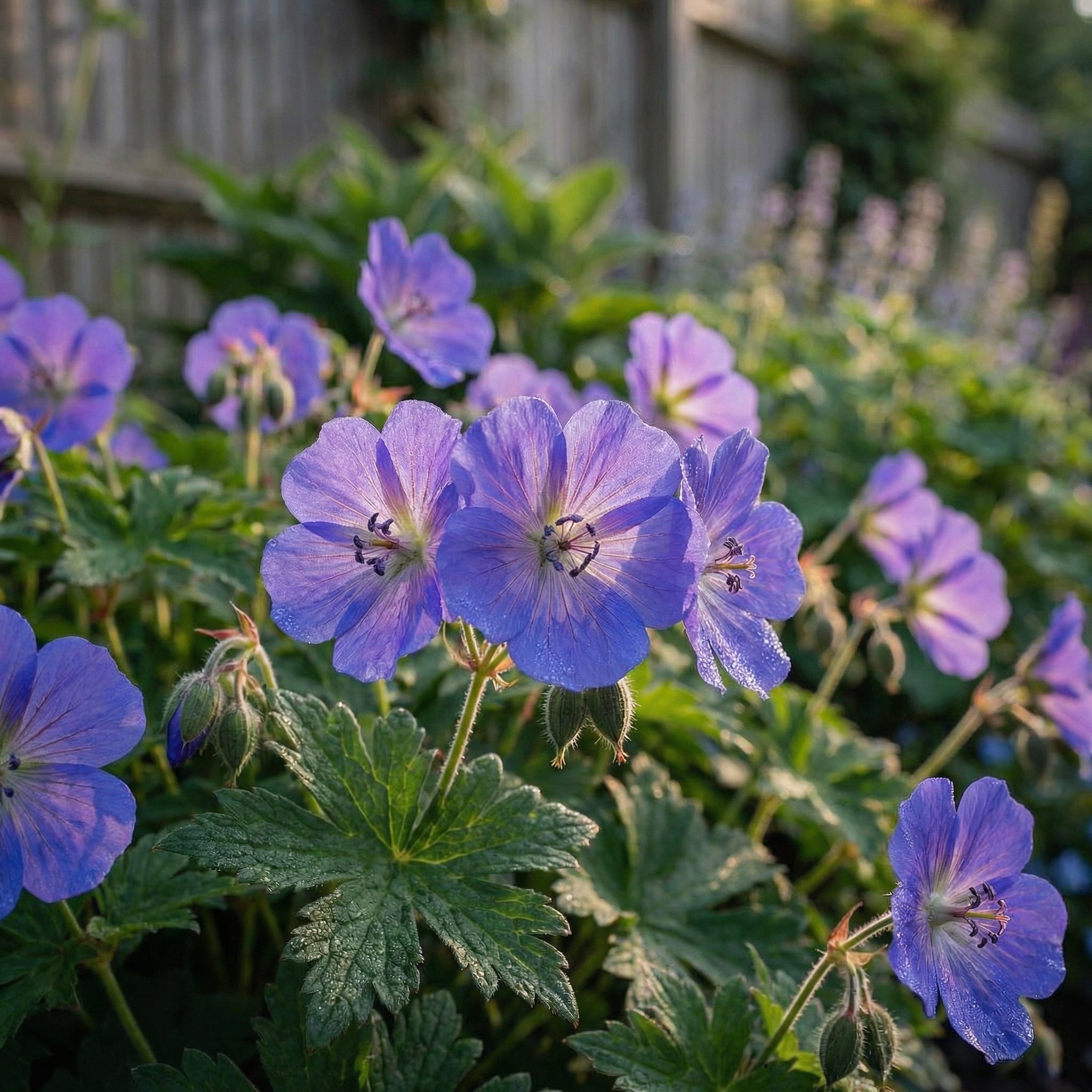 Staudenbeet Blaue Oase - Pflanzenpaket für Sonne bis Halbschatten - 36 Pflanzen - Größe L