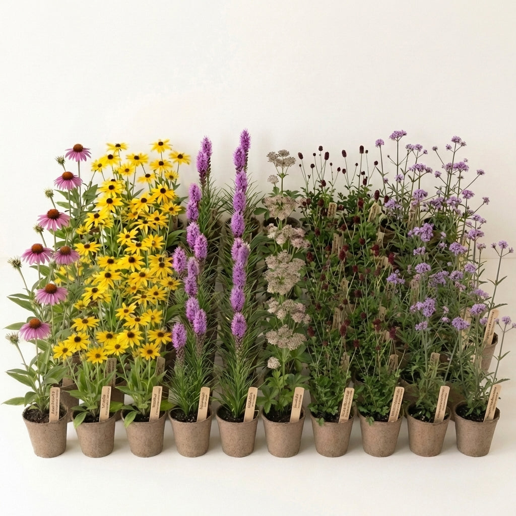 Staudenbeet Schnittblumen Beet XL - Pflanzenpaket für Sonne - 72 Pflanzen - Größe XL