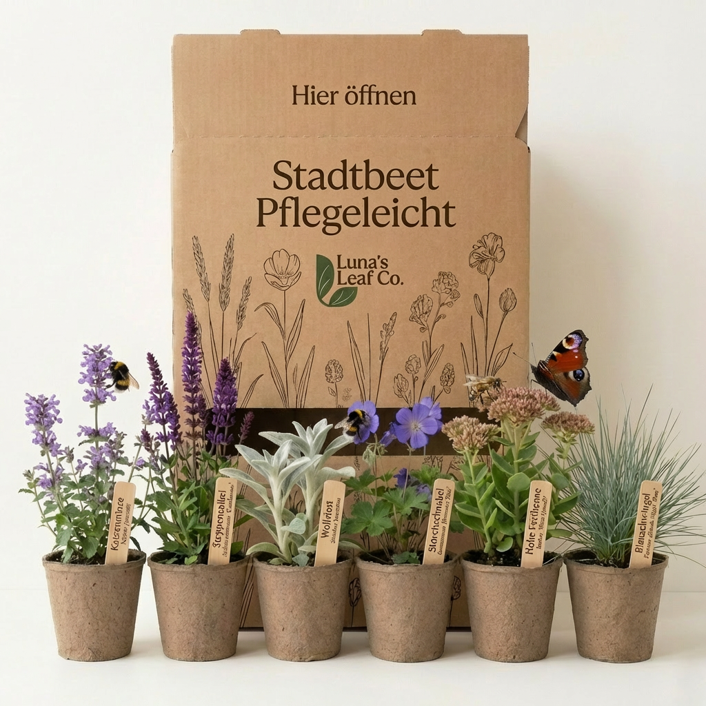 Staudenbeet Stadtbeet Pflegeleicht - Pflanzenpaket für Sonne bis Halbschatten - 36 Pflanzen - Größe L