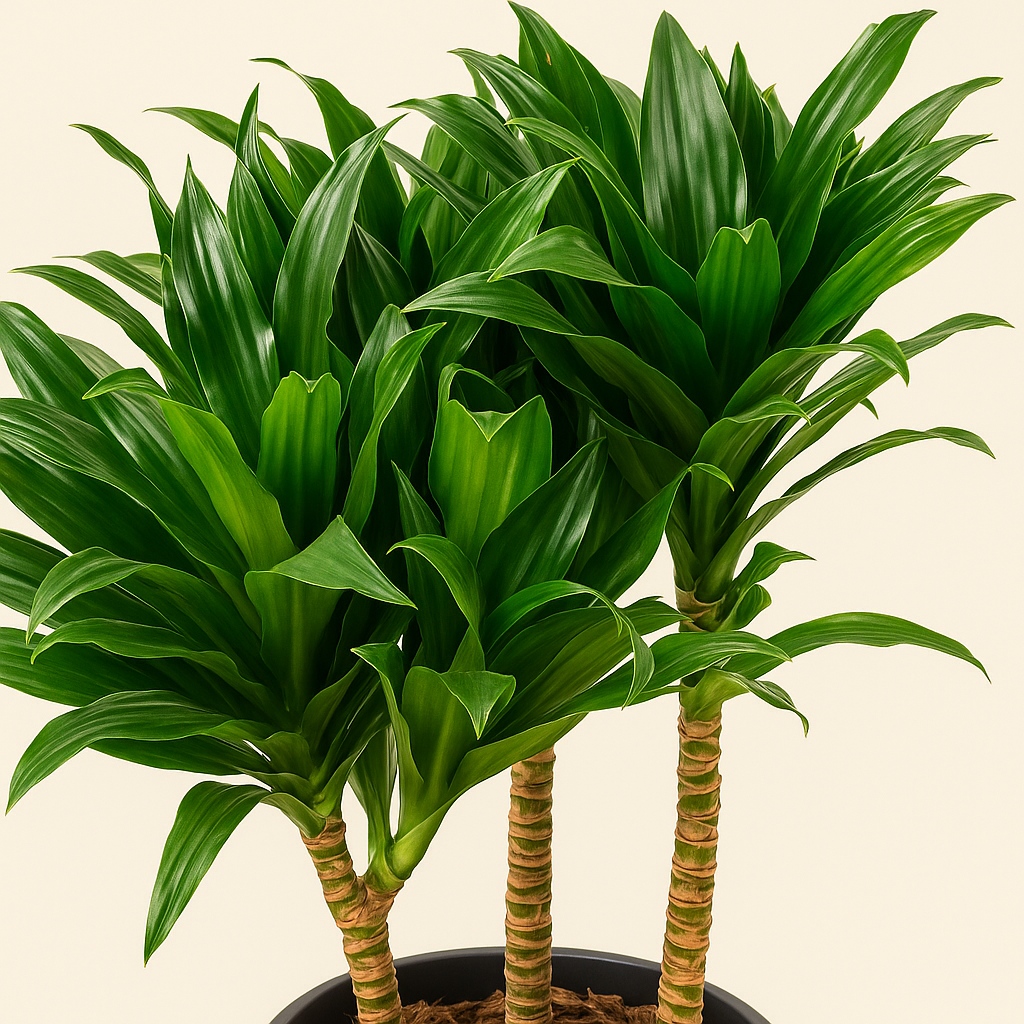 Drachenbaum Compacta vertakt – Dracaena fragrans 'Compacta' - 140 cm - ø31 - Luna's Leaf Co. 