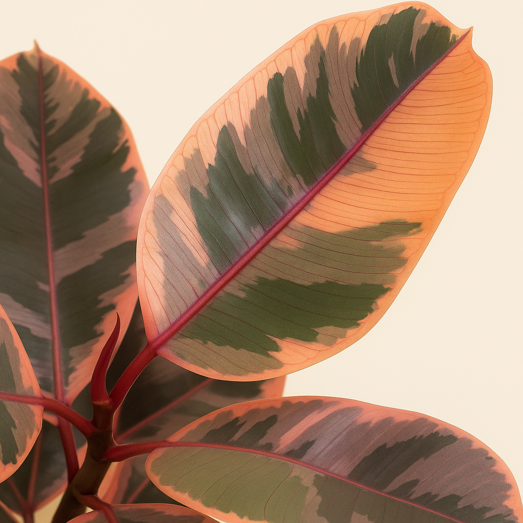 Ficus Elastica Belize mit Stamm - 130 cm - ø24 - Luna's Leaf Co. 