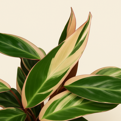 Calathea Triostar – Stromanthe sanguinea ‘Triostar’ - 70 cm - Ø19cm - Luna's Leaf Co. 
