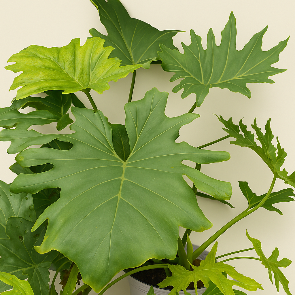 Philodendron Selloum – Philodendron bipinnatifidum - 100 cm - Ø27 - Luna's Leaf Co. 