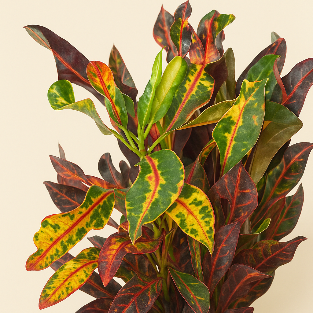 Kroton Mammi – Codiaeum variegatum ‘Mammi’ - 120 cm - ø31 - Luna's Leaf Co. 