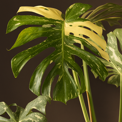 Premium Monstera Thai Constellation – Monstera deliciosa - 50 cm - Ø15cm - Luna's Leaf Co. 