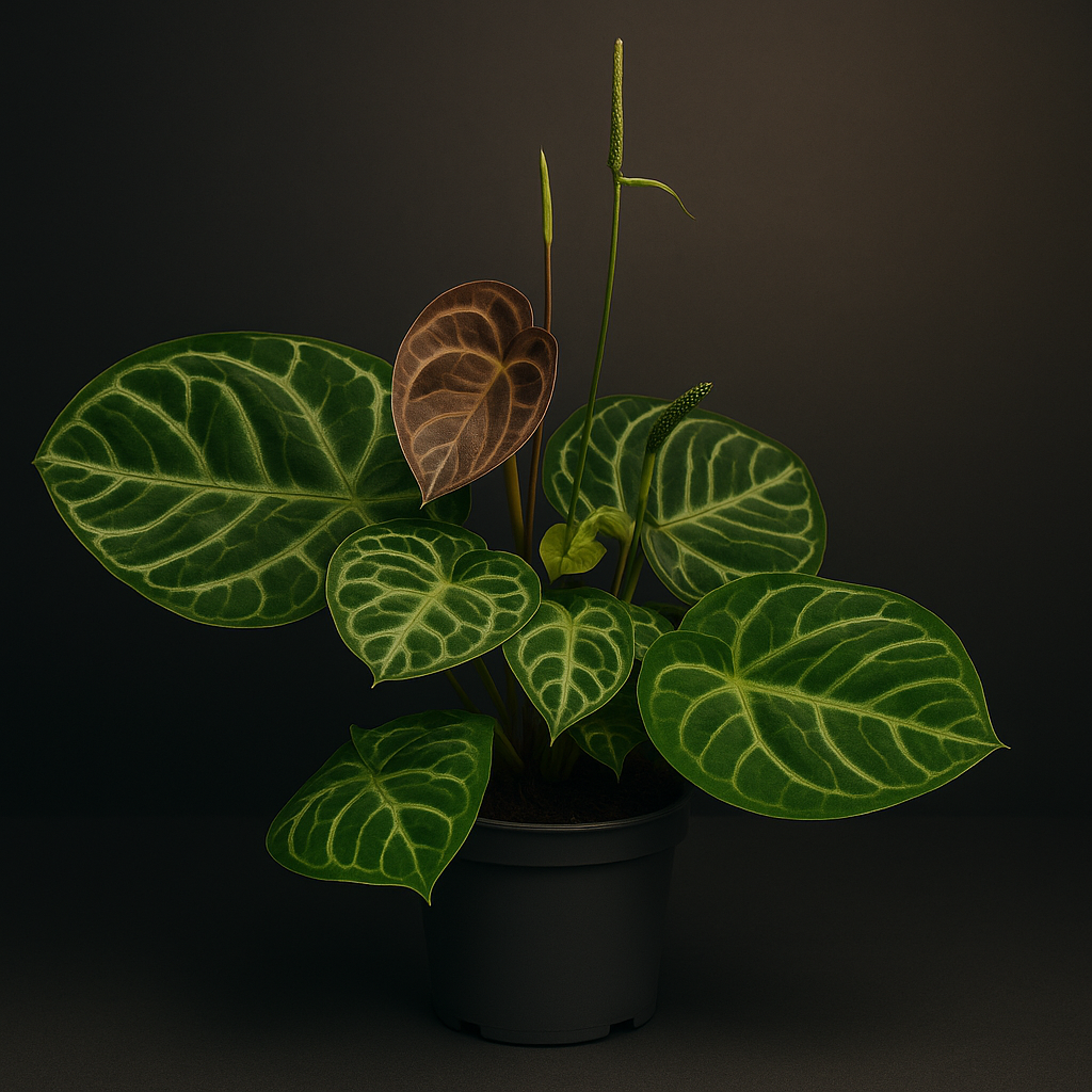Premium Anthurium Crystal Hybride - 4o cm - Ø17cm - Luna's Leaf Co. 
