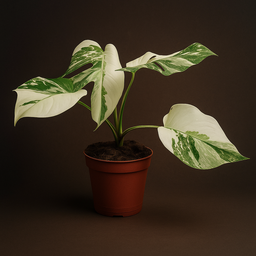 Premium Monstera Deliciosa Variegata Super White - 40 cm - Ø15cm - Luna's Leaf Co. 