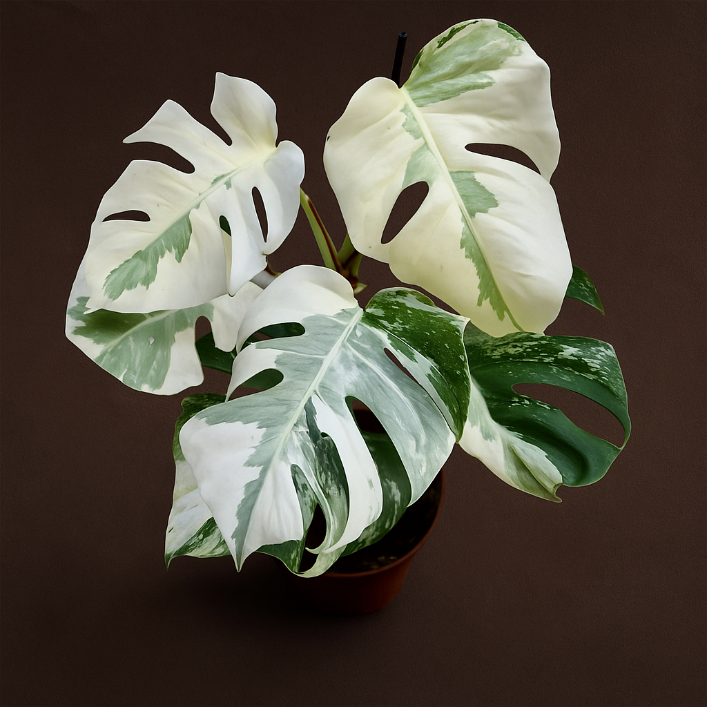 Premium Monstera Deliciosa Variegata Super White - 40 cm - Ø15cm - Luna's Leaf Co. 