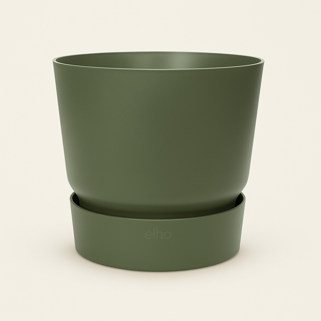elho Greenville Rundtopf grün – XL – Ø39 cm, Höhe 37 cm - Luna's Leaf Co. 