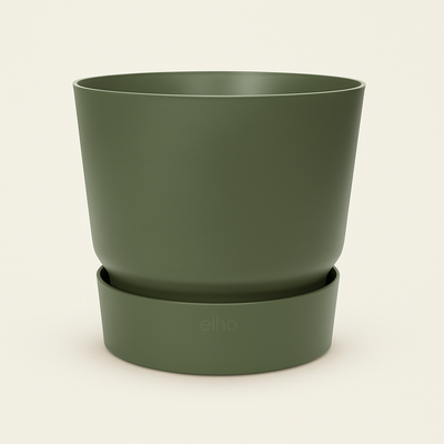 elho Greenville Rundtopf grün – XL – Ø39 cm, Höhe 37 cm - Luna's Leaf Co. 
