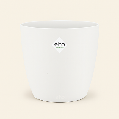 elho Brussels Rundtopf weiß - M - Ø20 cm, Höhe 19 cm - Luna's Leaf Co. 