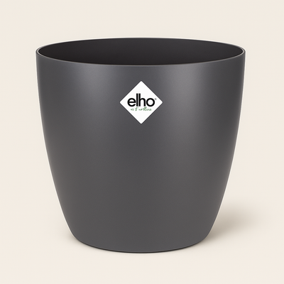 elho Brussels Rundtopf anthrazit – L – Ø30 cm, Höhe 27 cm - Luna's Leaf Co. 
