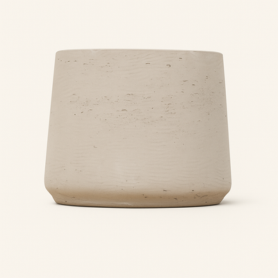 Topf beige gewaschen – L – Ø58 cm, Höhe 50 cm - Luna's Leaf Co. 