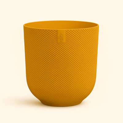 elho Jazz Rundtopf bernstein-gelb – M – Ø20 cm, Höhe 18 cm - Luna's Leaf Co. 