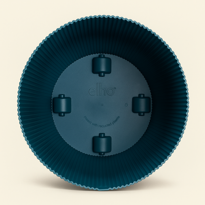 elho Vibes Fold Rundtopf blau mit Rollen – L – Ø35 cm, Höhe 33 cm - Luna's Leaf Co. 