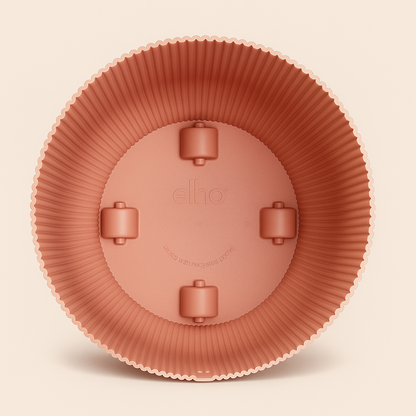 elho Vibes Fold Rundtopf rosa mit Rollen – L – Ø35 cm, Höhe 33 cm - Luna's Leaf Co. 