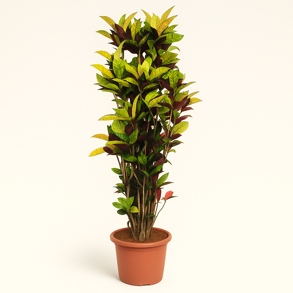 Croton Iceton – Codiaeum variegatum 'Iceton' - 190 cm - ø45 - Luna's Leaf Co. 