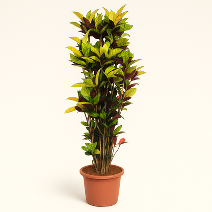 Croton Iceton – Codiaeum variegatum 'Iceton' - 190 cm - ø45 - Luna's Leaf Co. 