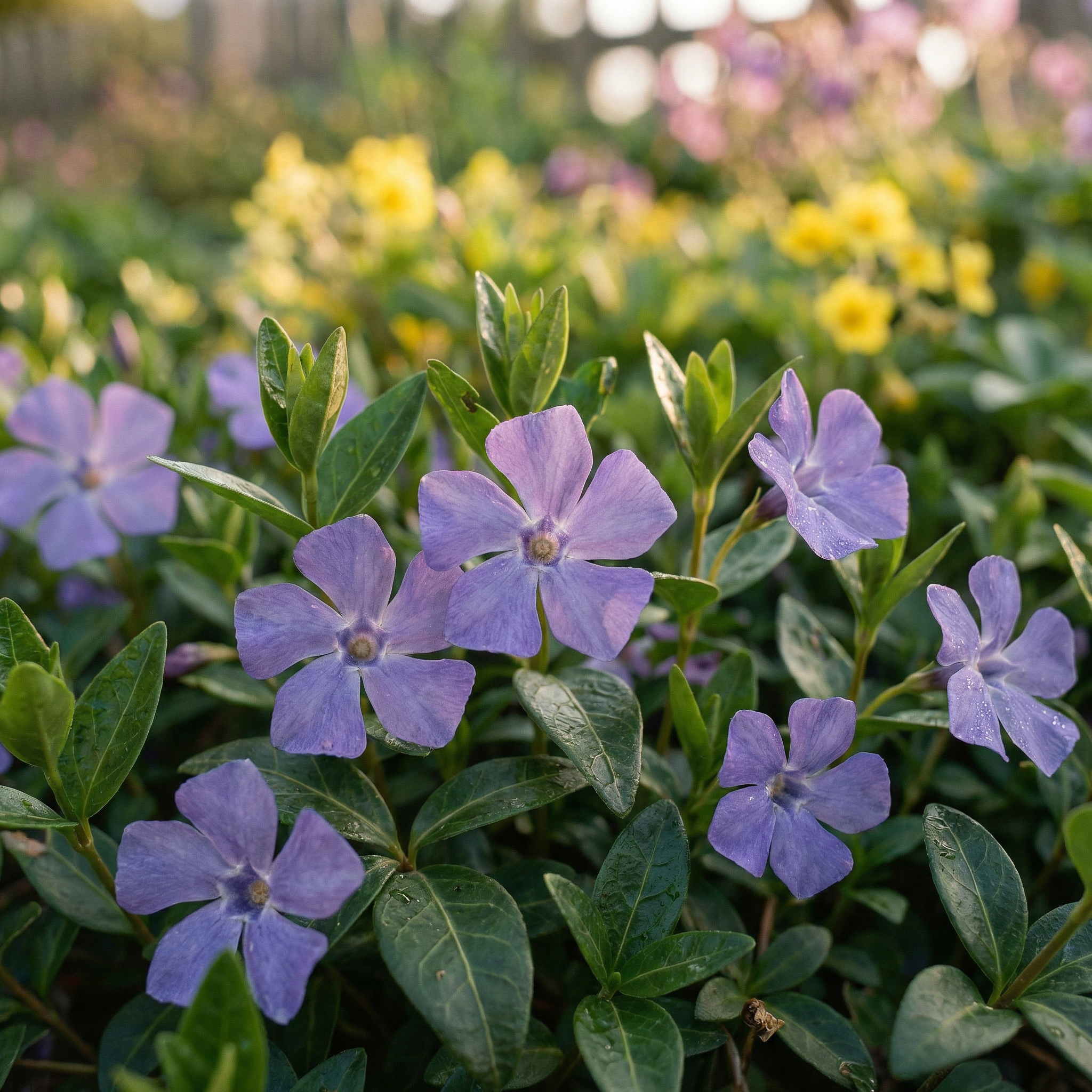 Staudenbeet Bodendecker-Kante-Mix XL - Pflanzenpaket für Halbschatten bis Schatten - 72 Pflanzen - Größe XL