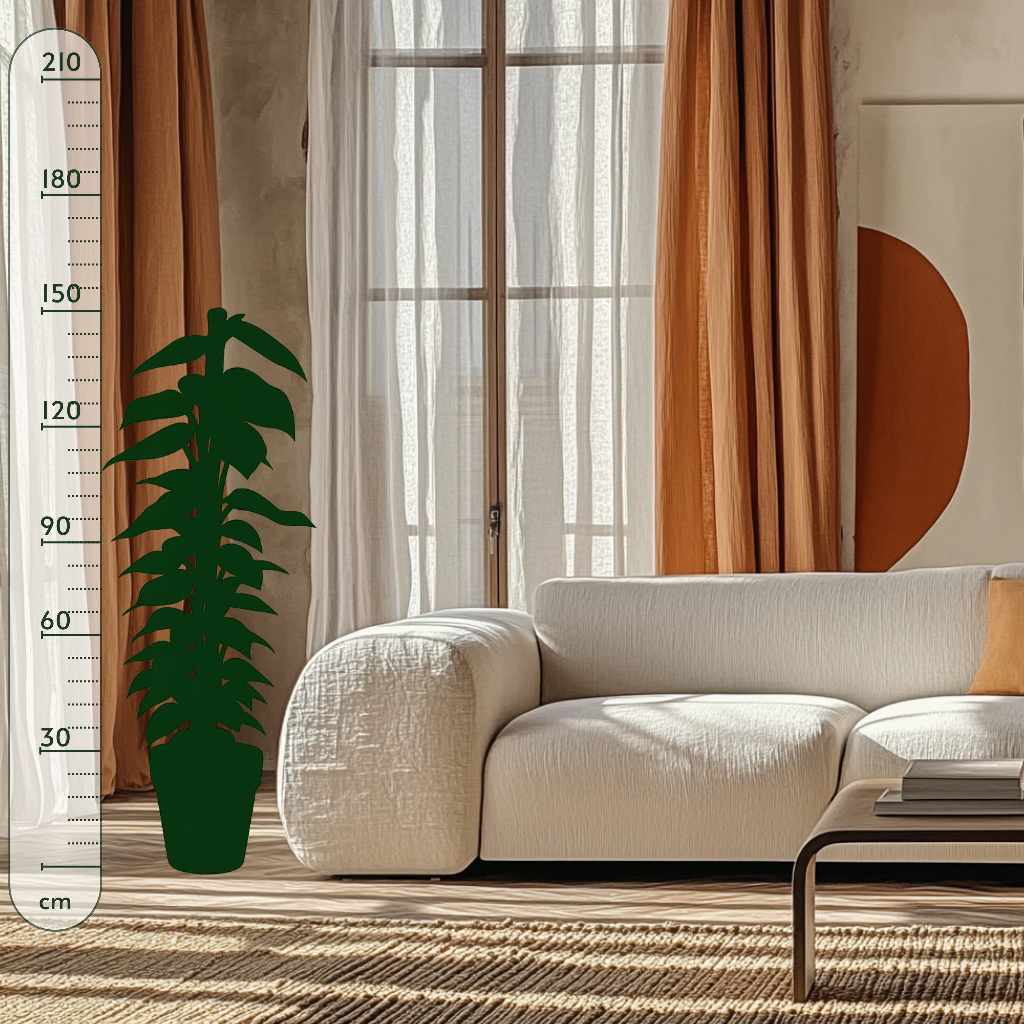 Goldene Efeutute – Epipremnum aureum - 150 cm - ø27 - Luna's Leaf Co. 