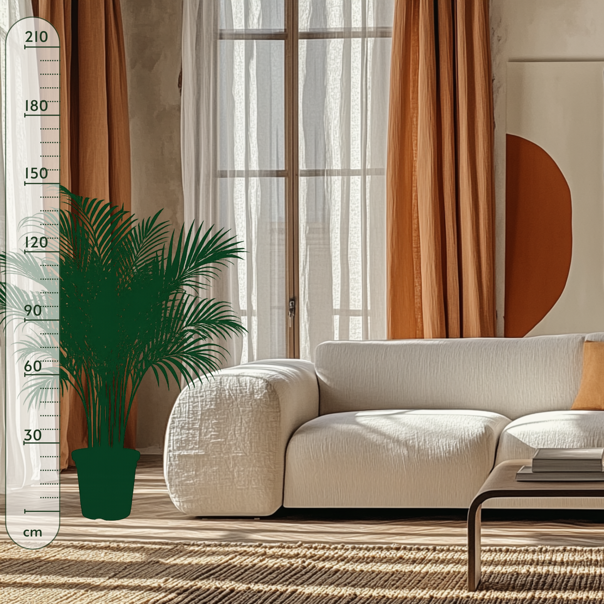 Areca Palm - Dypsis lutescens - 150 cm - ø30 - Luna's Leaf Co. 