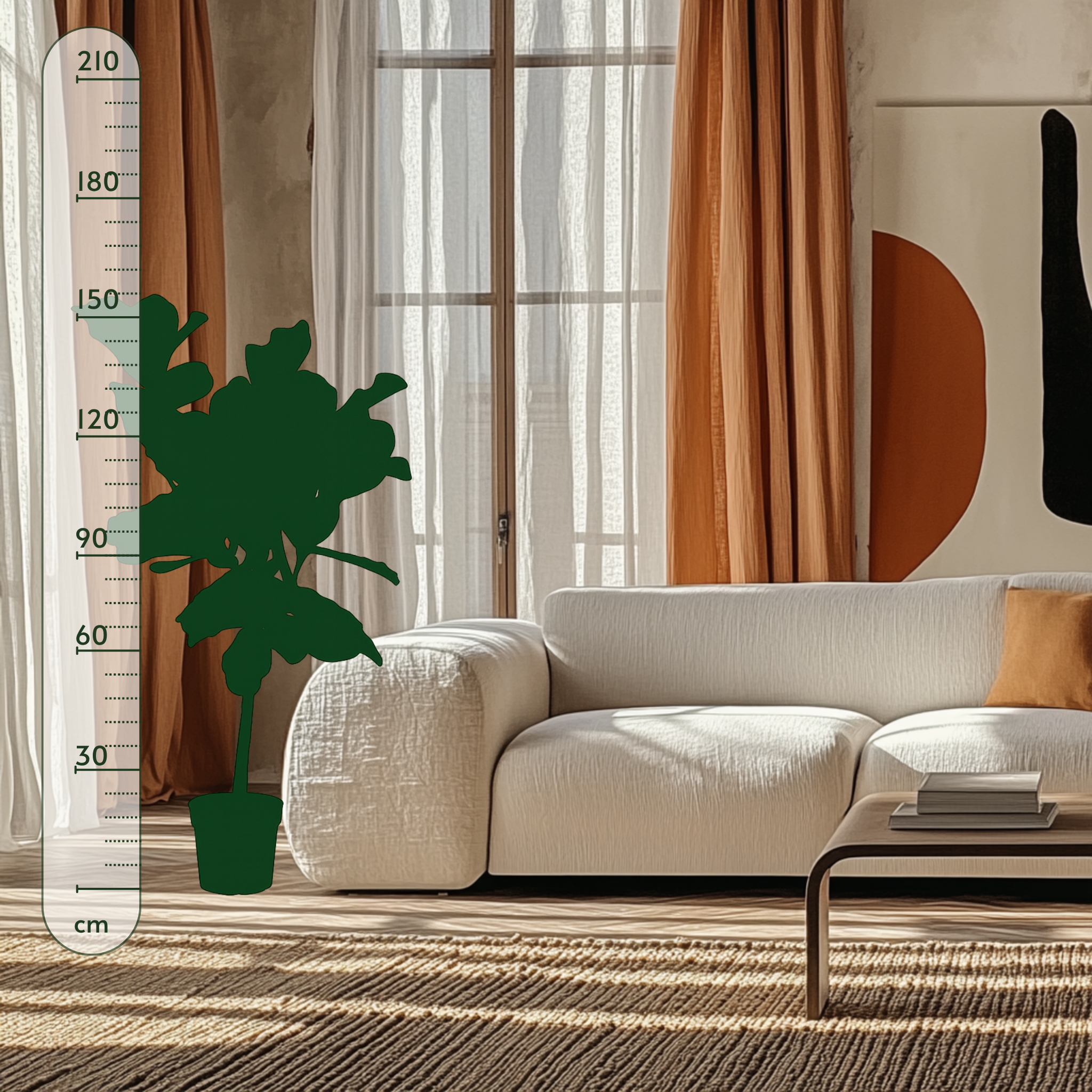 Geigenfeige auf Stamm – Ficus lyrata - 150 cm - Ø27 - Luna's Leaf Co. 