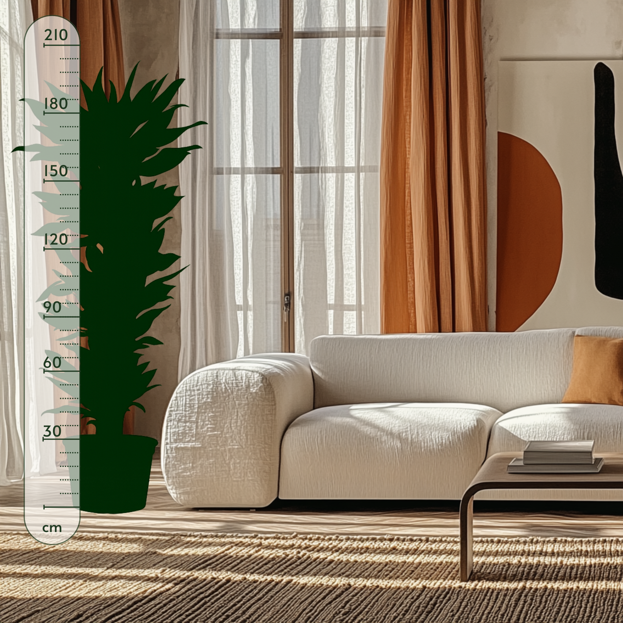 Drachenbaum Golden Coast – Dracaena fragrans 'Golden Coast' - 200 cm - ø34 - Luna's Leaf Co. 