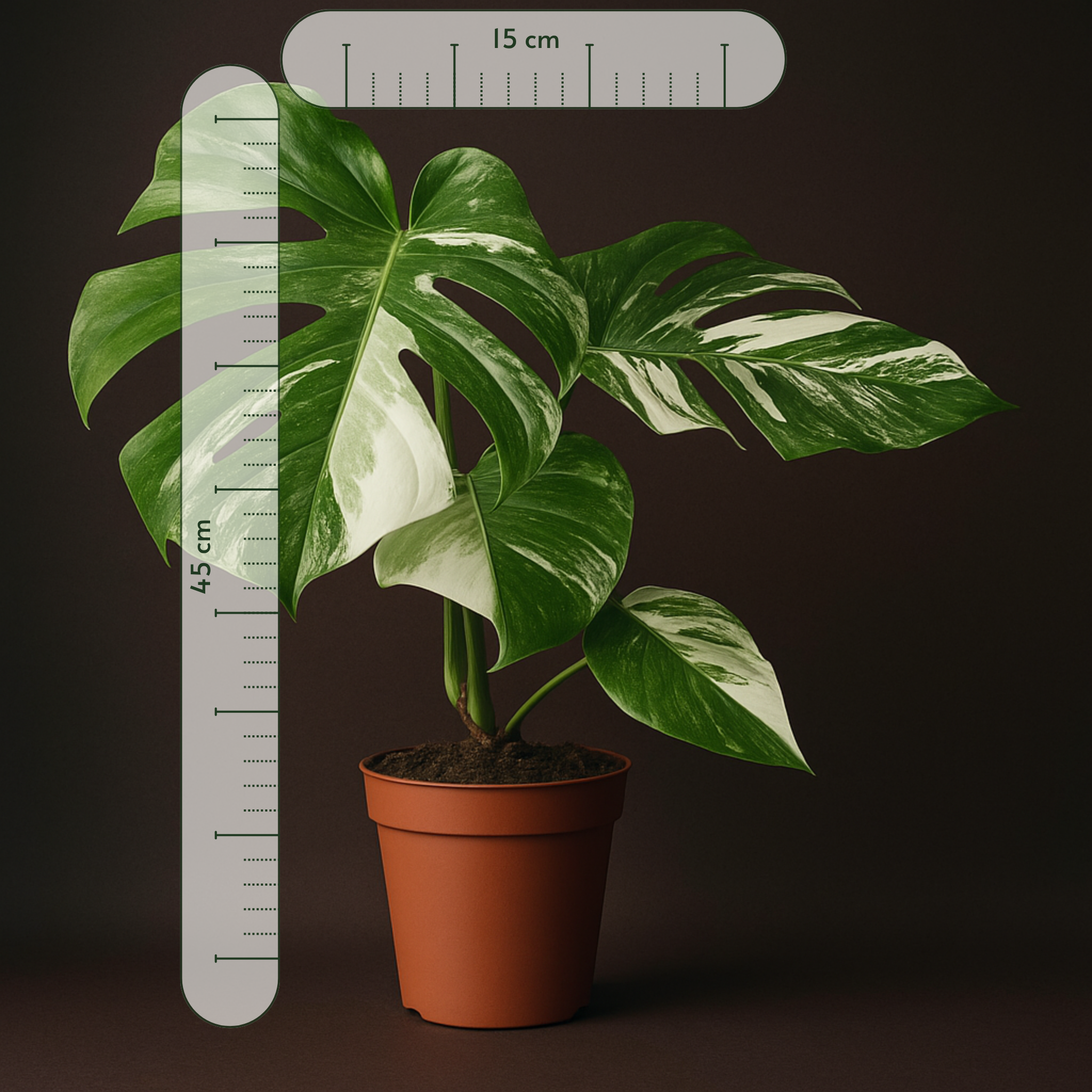 Premium Monstera Deliciosa Variegata - 45 cm - Ø15cm - Luna's Leaf Co. 