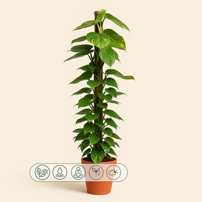 Goldene Efeutute – Epipremnum aureum - 150 cm - ø27 - Luna's Leaf Co. 