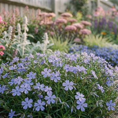 Staudenbeet Silver Dry Garden - Pflanzenpaket für Sonne - 36 Pflanzen - Größe L