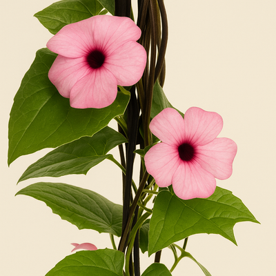 Sunny Susy 4 Pflanzen Mix – Black-eyed Susan Vine – Thunbergia alata Sunny Susy - Luna's Leaf Co. 