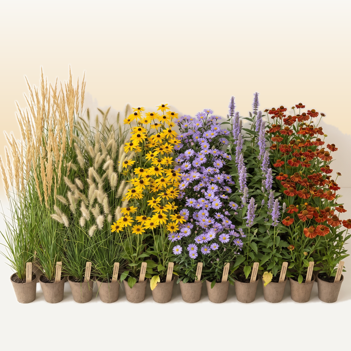 Pflanzenpaket Herbstglanz XL mit 72 Stauden