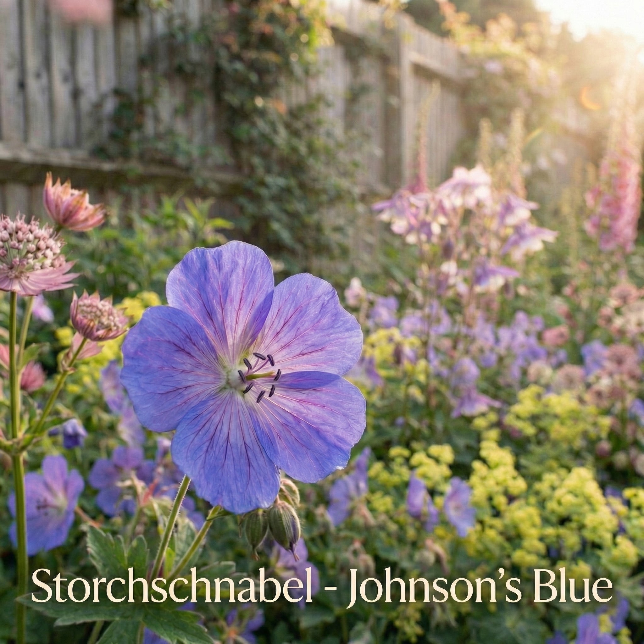 Staudenbeet Cottage-Traum - Pflanzenpaket für Halbschatten - 36 Pflanzen - Größe L - Luna's Leaf Co. 