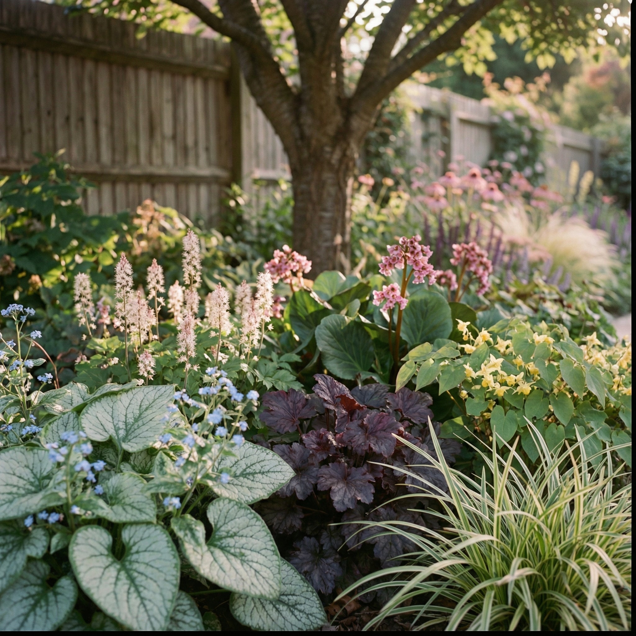 Staudenbeet Waldgarten - Pflanzenpaket für Schatten - 36 Pflanzen - Größe L - Luna's Leaf Co. 