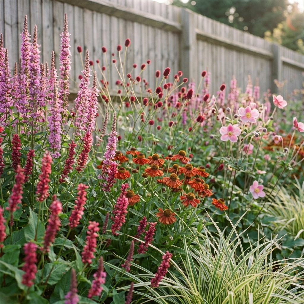 Staudenbeet Feuchtwiese - Pflanzenpaket für Sonne bis Halbschatten - 36 Pflanzen - Größe L