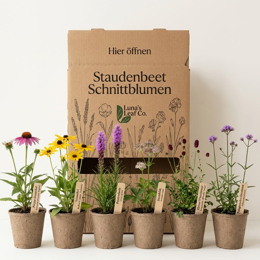Staudenbeet Schnittblumen Beet XL - Pflanzenpaket für Sonne - 72 Pflanzen - Größe XL