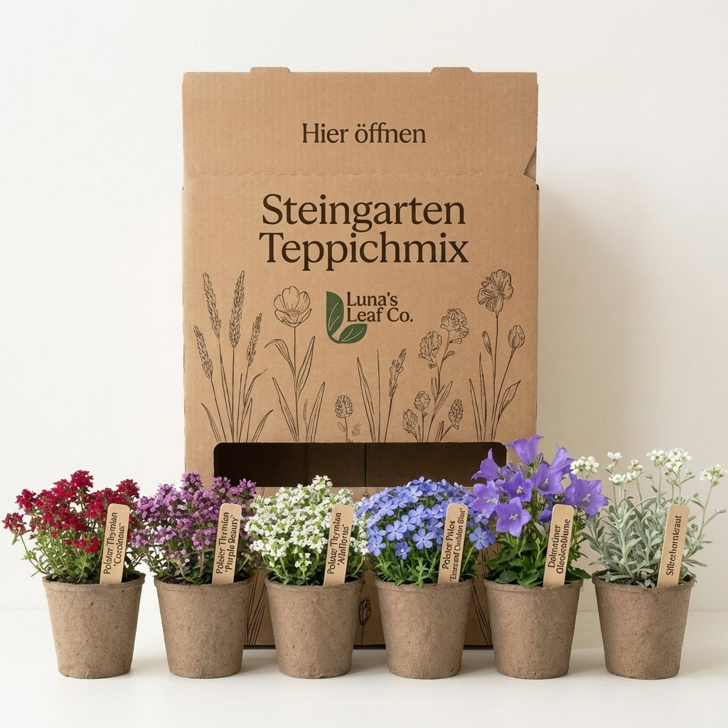 Staudenbeet Steingarten Teppichmix - Pflanzenpaket für Sonne - 36 Pflanzen - Größe L