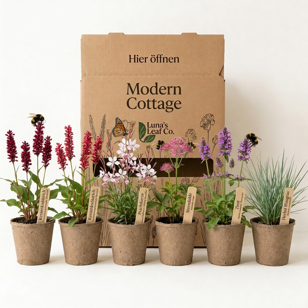 Staudenbeet Modern Cottage - Pflanzenpaket für Sonne bis Halbschatten - 36 Pflanzen - Größe L