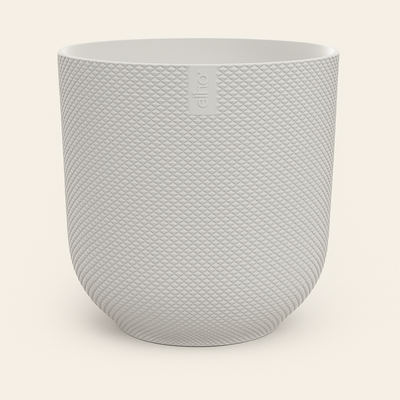 elho Jazz Rundtopf weiß – M – Ø26 cm, Höhe 24 cm - Luna's Leaf Co. 