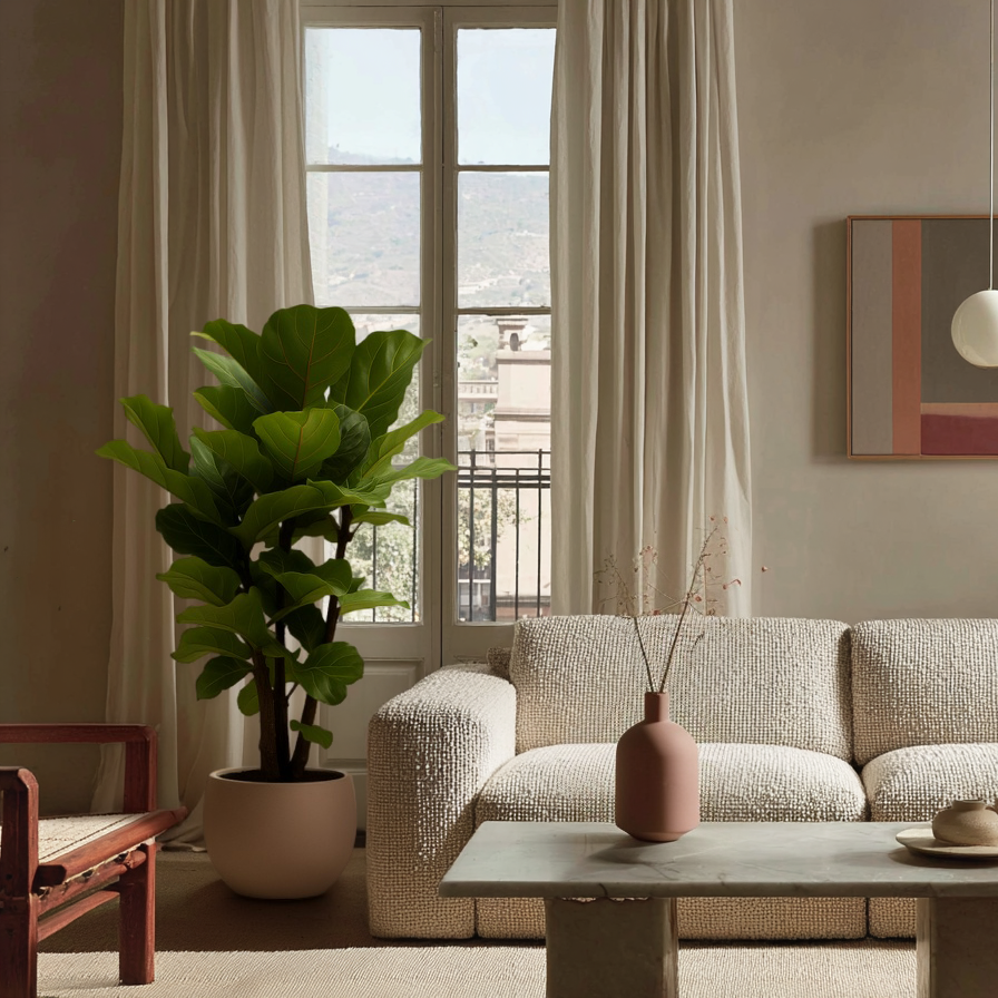 Geigenfeige verzweigt – Ficus lyrata - 170cm - ⌀32 - Luna's Leaf Co. 
