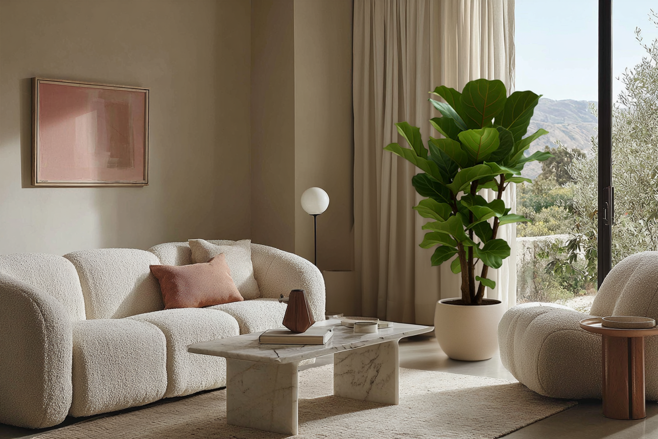 Geigenfeige verzweigt – Ficus lyrata - 190cm - ø32 - Luna's Leaf Co. 