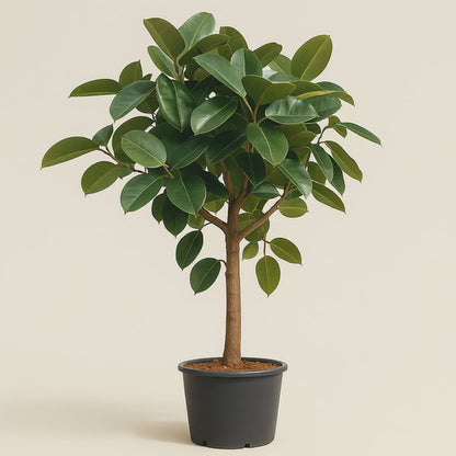 Ficus Robusta mit Stamm – Ficus elastica 'Robusta' - 140 cm - Ø27cm