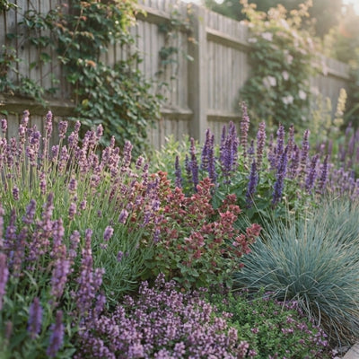 Staudenbeet Provence-Zauber XL - Pflanzenpaket für Sonne - 72 Pflanzen - Größe XL